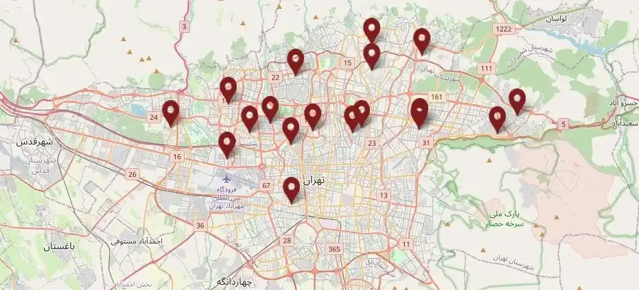 Tehran Map